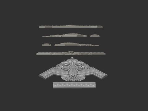 Corner Element Plaster Modello di stampa 3D
