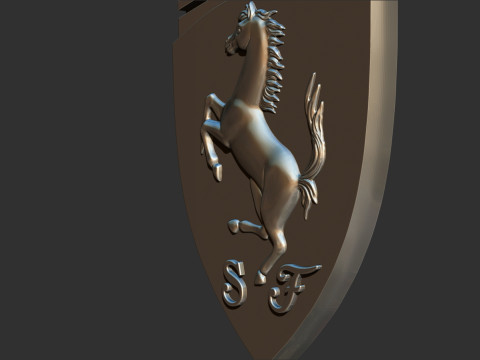 Ferrari logo Model do druku 3D