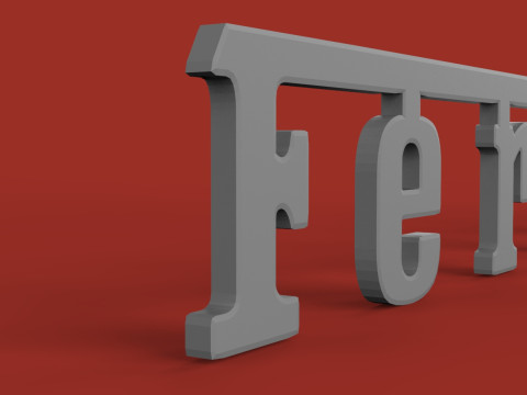 Ferrari Auto logo Model Cetak 3D