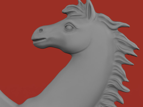 Ferrari Auto logo Model Cetak 3D