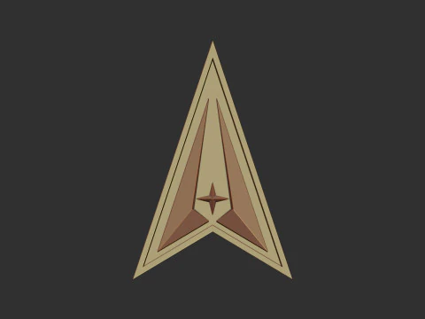 Logotipo de la insignia de la fuerza espacial Modelo de impresión 3D