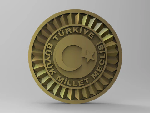 TBMM Logo 3D Print Model