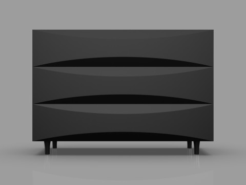 Modern Bedroom Set Cnc Carving Model 3D Print Model