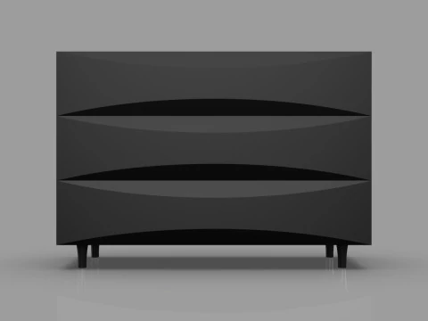 Modern Bedroom Set Cnc Carving Model 3D Print Model