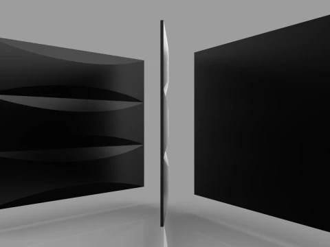 Modern Bedroom Set Cnc Carving Model 3D Print Model