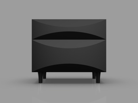 Modern Bedroom Set Cnc Carving Model 3D Print Model