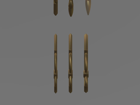 Heraldic Lily Set 3D Baskı Modeli