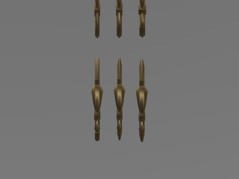 Heraldic Lily Set 3D Baskı Modeli