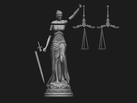 Themis Sculpture 3Dプリントモデル