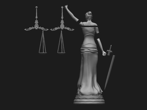 Themis Sculpture 3Dプリントモデル