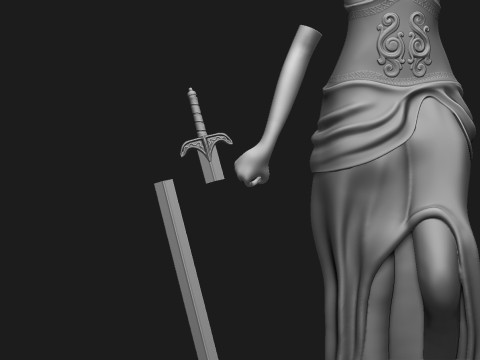 Themis Sculpture 3Dプリントモデル