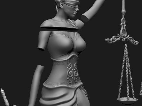 Themis Sculpture 3Dプリントモデル