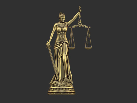 Themis bas relief 3D Baskı Modeli