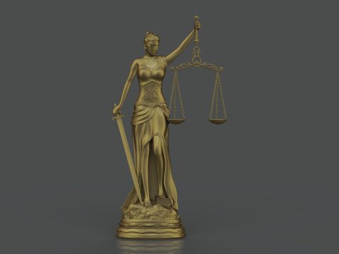 Themis bas relief Model Cetak 3D