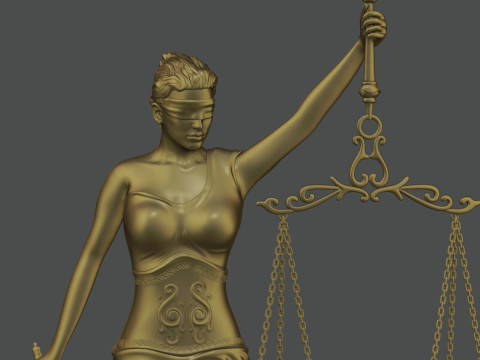 Themis bas relief Model Cetak 3D