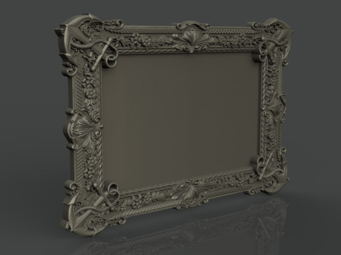 Mirror Frame with anchor 3Dプリントモデル