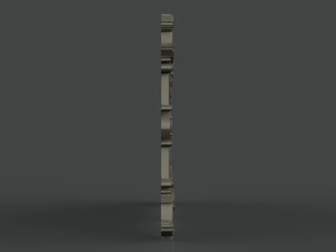 Mirror Frame with anchor 3D Print Model
