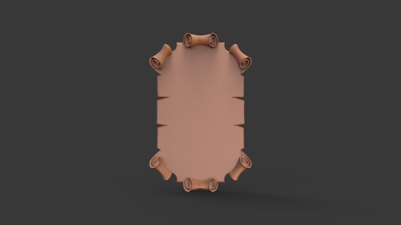 Parchment Model do druku 3D .c4d .max .obj .3ds .fbx .stl .blend