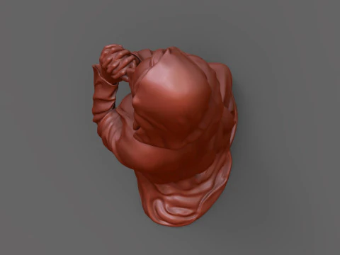 Praying woman statue 3D Print Model