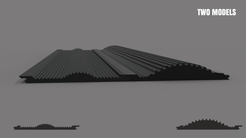 Wave sluice mat Modello di stampa 3D .c4d .max .obj .3ds .fbx .stl .blend