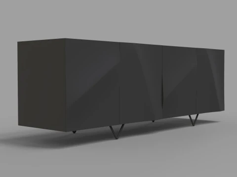 Porta dell'armadio moderna per intaglio CNC Modello di stampa 3D