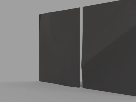 Porta dell'armadio moderna per intaglio CNC Modello di stampa 3D