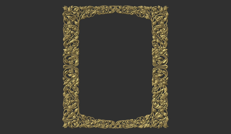 Mirror Frame Model do druku 3D .c4d .max .obj .3ds .fbx .stl .blend
