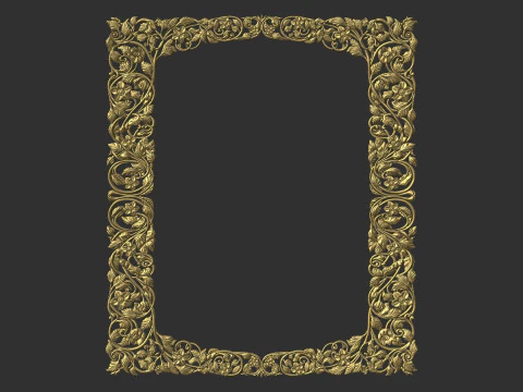 Mirror Frame 3D Print Model