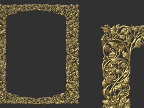 Mirror Frame 3D Print Model