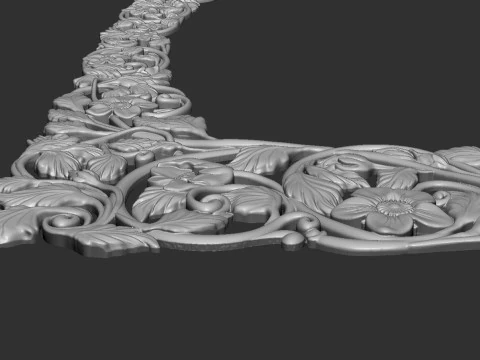 Mirror Frame 3D Print Model