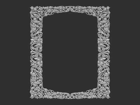 Mirror Frame 3D Print Model
