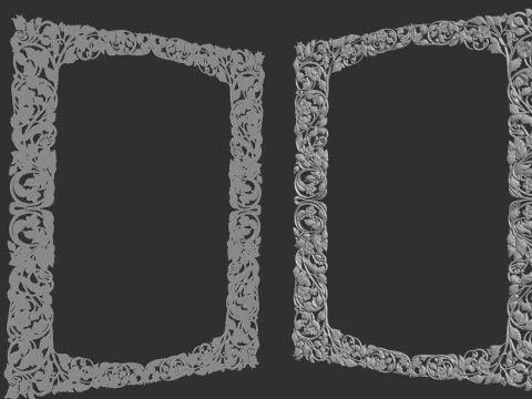 Mirror Frame 3D Print Model
