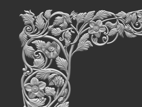 Mirror Frame 3D Print Model
