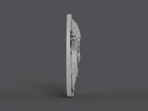 Hairdresser Emblem 3D Принт Модель