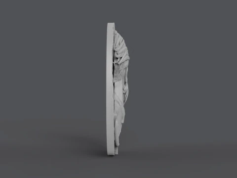 Hairdresser Emblem 3D Print Model