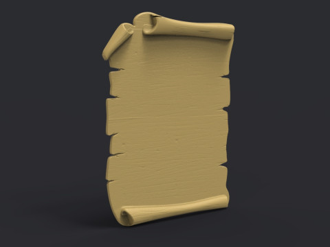 Parchment wooden scroll 3D Baskı Modeli