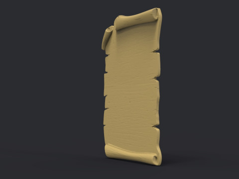 Parchment wooden scroll 3D Baskı Modeli