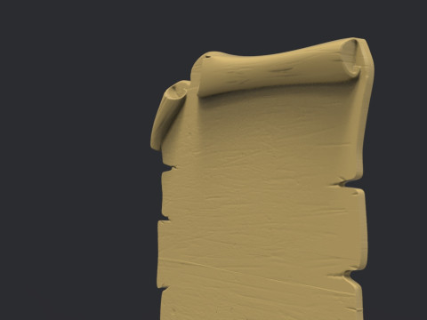 Parchment wooden scroll 3D Baskı Modeli