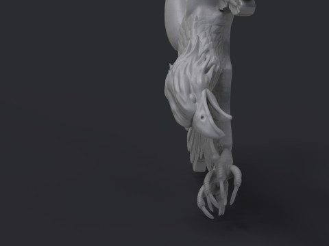 Eagle Bas Relief 3Dプリントモデル