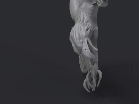Eagle Bas Relief 3D Print Model