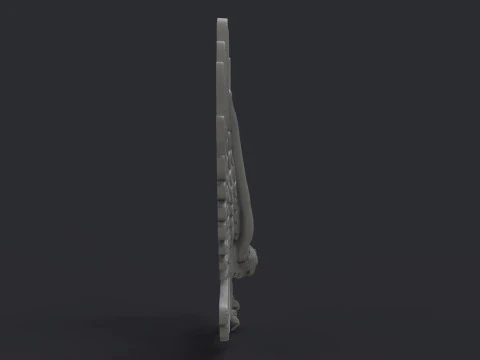 Eagle Bas Relief 3D Print Model