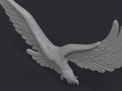 Eagle Bas Relief 3D Druckmodell