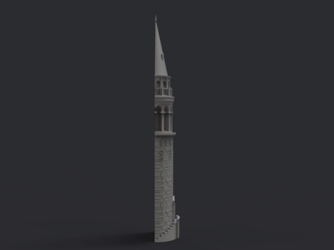 Galata Tower Bas Relief 3D 打印模型