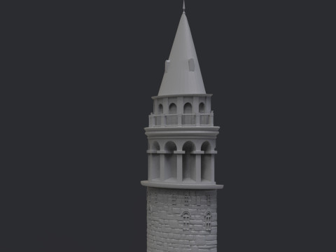 Galata Tower Bas Relief 3D 打印模型