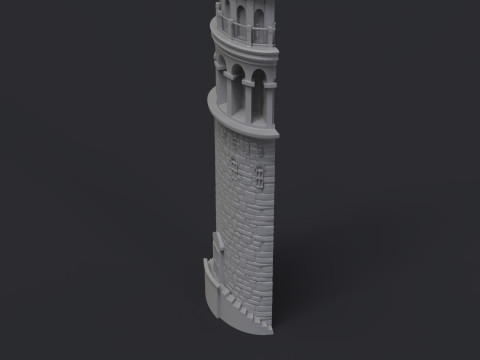 Galata Tower Bas Relief 3D 打印模型