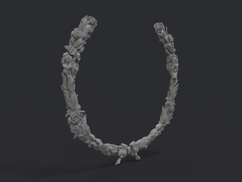 Roses Wreaths Set 3D 打印模型
