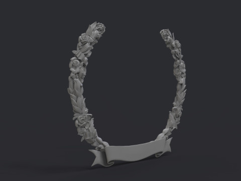 Roses Wreaths Set 3D 打印模型