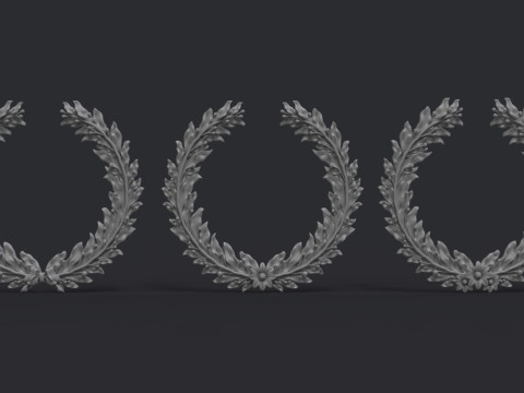 Laurel wreaths set 3D Print Model