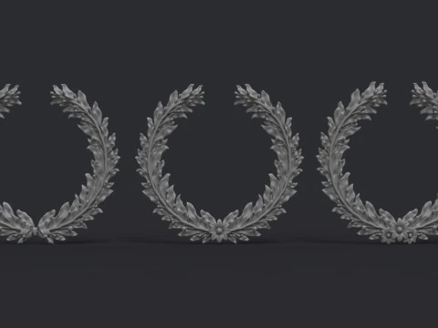 Laurel wreaths set 3D Print Model