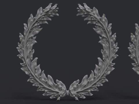 Laurel wreaths set 3D Print Model